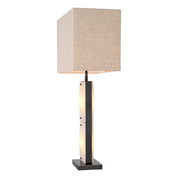 Table Lamp Ortiz bronze highlight finish incl shade