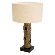 Table Lamp Vigentino vintage brass finish incl shade