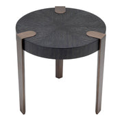 Side Table Oxnard charcoal grey oak veneer