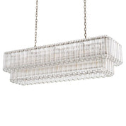 Chandelier Vittoria rectangular nickel finish