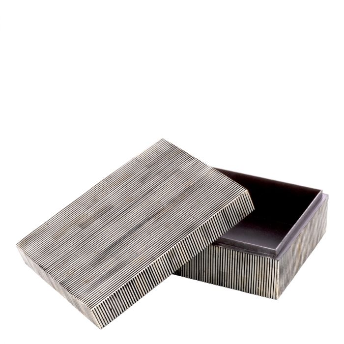 Caja Lucille S negro blanco