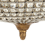 Chandelier Kasbah Oval M antique brass finish