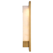 Wall Lamp Scilla antique brass finish alabaster