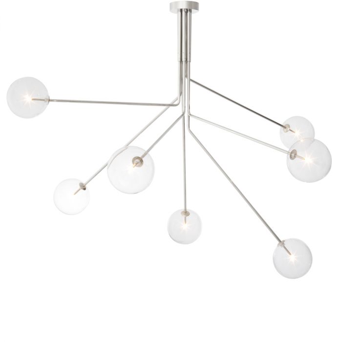 Chandelier Topaz nickel finish