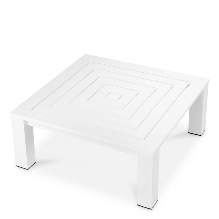 Mesa de centro de exterior Vistamar blanco mate