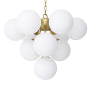 Chandelier Icaro antique brass finish