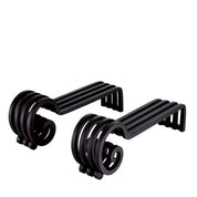 Andiron Mardor black finish set of 2