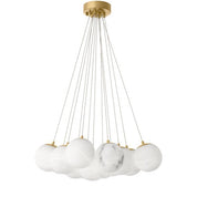 Chandelier Sphinx antique brass finish