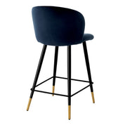 Counter Stool Volante savona midnight blue velvet