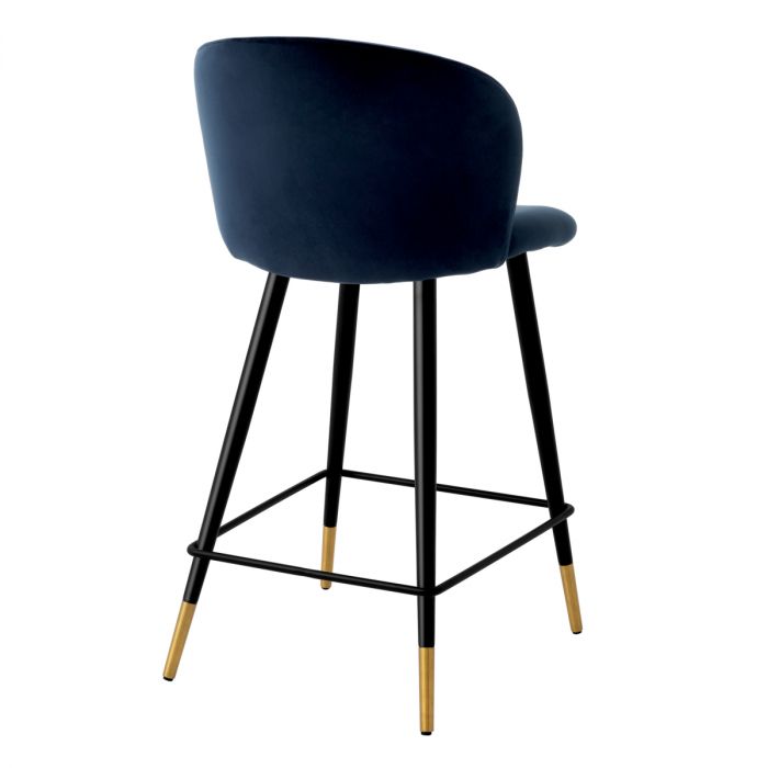 Counter Stool Volante savona midnight blue velvet