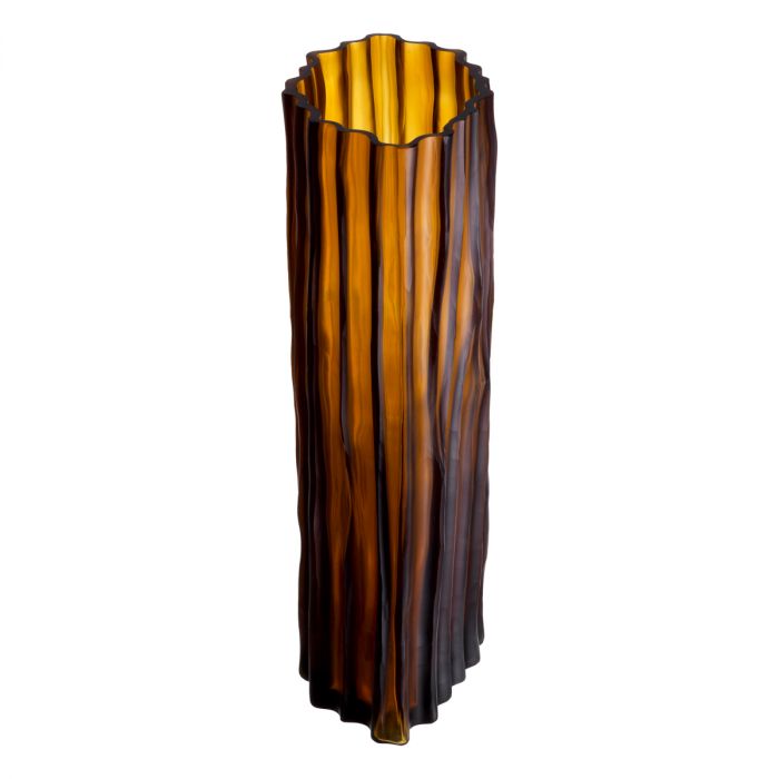 Vase Vivente L amber glass