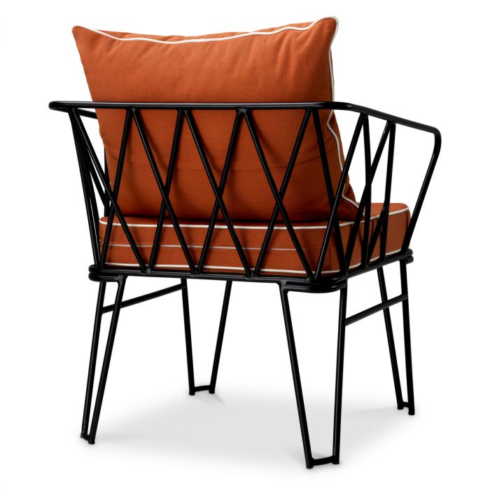 Silla de exterior Clifton Blaise naranja