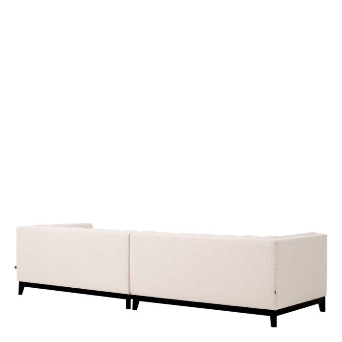 Sofá Ditmar bouclé crema L