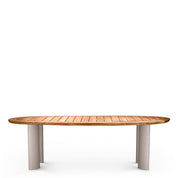 Outdoor Dining Table Free Form natural teak
