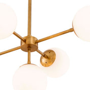 Chandelier Lux antique brass finish