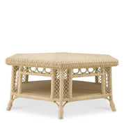 Coffee Table Saba Hexagon natural rattan