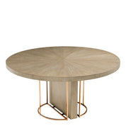 Dining Table Remington ø 152 cm washed oak veneer