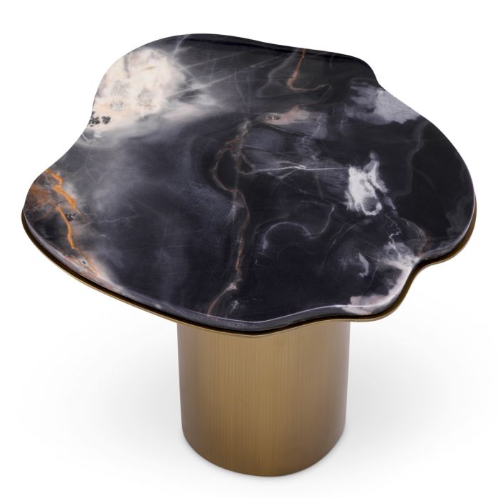 Side Table Shapiro black marble