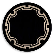 Rug Palazzo ø 280 cm black & off-white