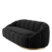 Sofá Inger bouclé negro