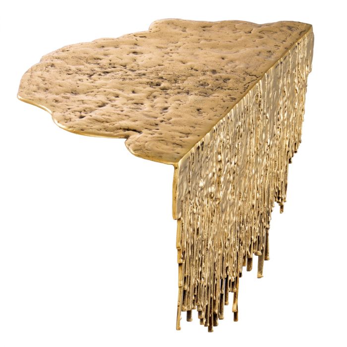 Table Object Grove polished brass