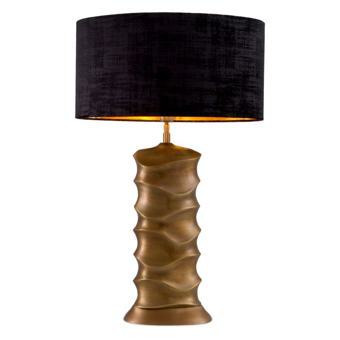 Table Lamp Rapho vintage brass finish incl shade
