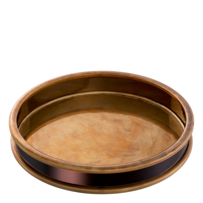 Tray Ella vintage brass finish