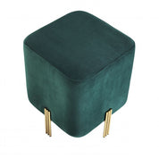 Stool Burnett savona dark green velvet