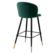 Bar Stool Volante roche dark green velvet