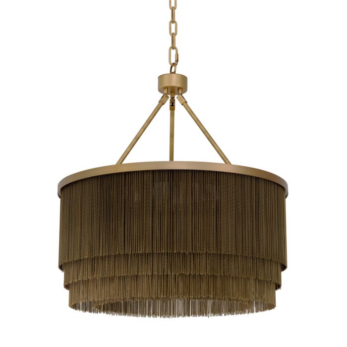 Chandelier Tissot S antique brass finish
