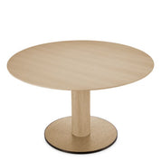 Dining Table Astro natural oak veneer bronze finish