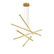 Chandelier Kimpton antique brass finish