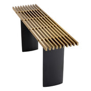 Mesa consola Vauclair acabado latón cepillado