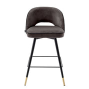 Counter Stool Cliff savona grey velvet set of 2