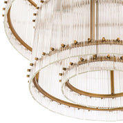 Chandelier Ruby L antique brass finish