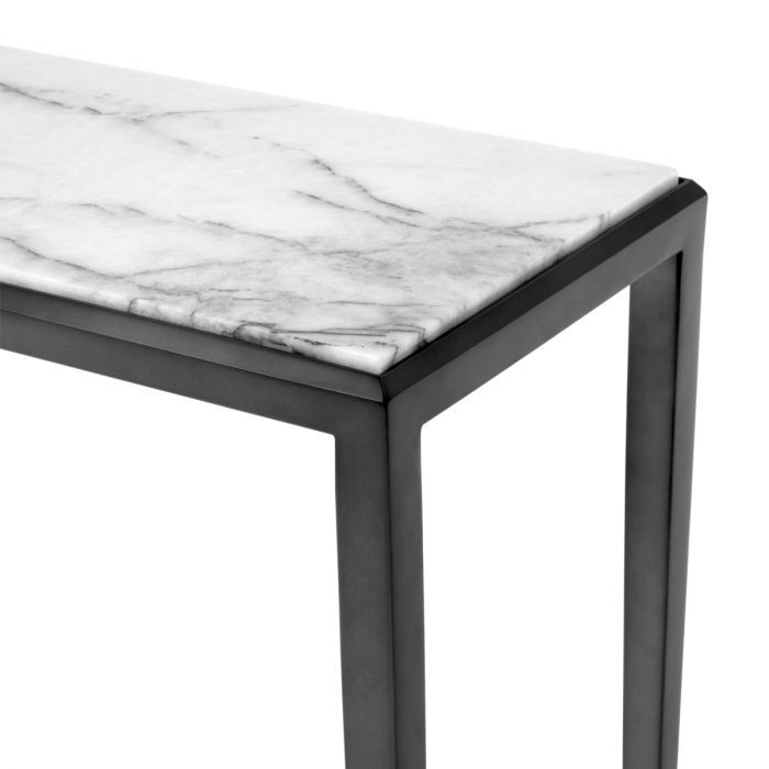 Mesa consola Henley acabado bronce 90 cm