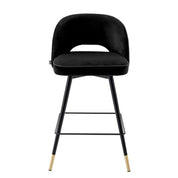 Counter Stool Cliff roche black velvet set of 2