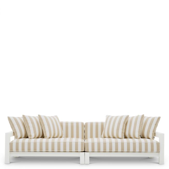 Sofá de exterior Cap-Antibes blanco mate florent beige