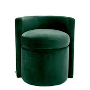 Stool Arcadia roche dark green velvet