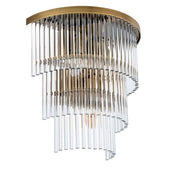 Wall Lamp East antique brass finish