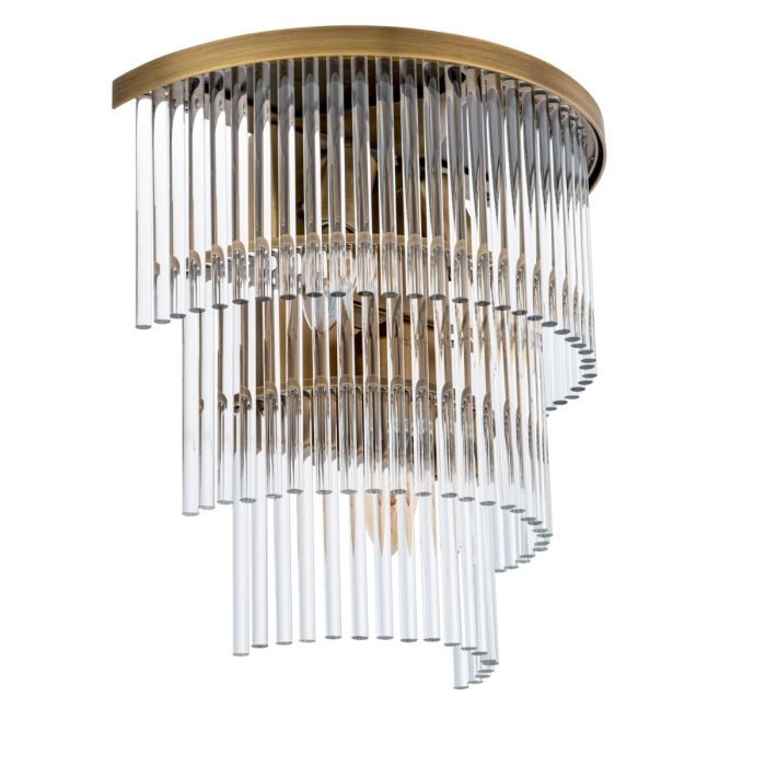 Wall Lamp East antique brass finish