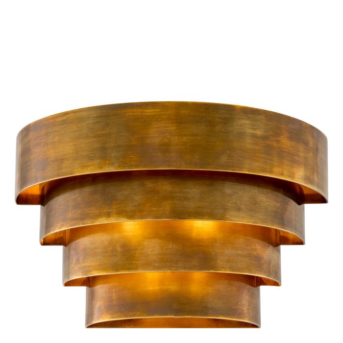 Wall Lamp Rizzi Single vintage brass finish