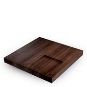 Coffee Table Otus square eucalyptus veneer bronze finish