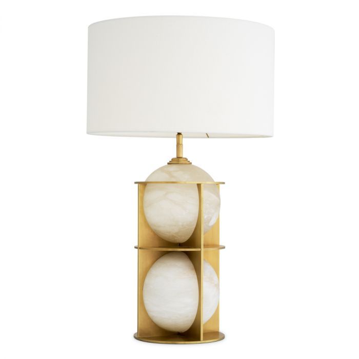 Table Lamp Eternity antique brass finish incl shade