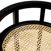 Trolley Bahamas black finish natural cane