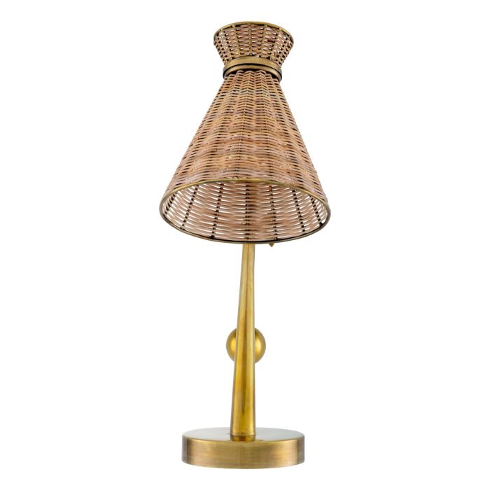 Table Lamp Kon Tiki rattan