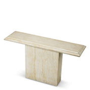 Mesa consola de exterior Charles imitación travertino
