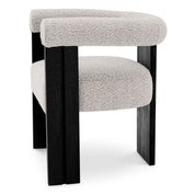 Dining Chair Percy bouclé grey