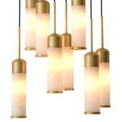 Chandelier Eos antique brass finish