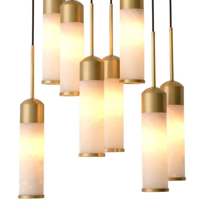 Chandelier Eos antique brass finish